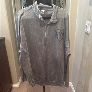 No Boundaries Gray V-Neck Sweater